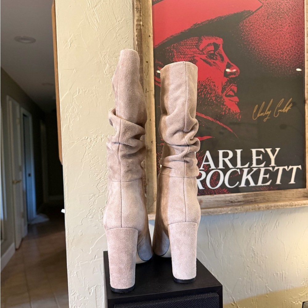 Make Offer • Marc Fisher Gomer Suede Heeled Boots - Picture 4 of 5